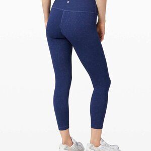 Lululemon Wunder Under High Rise Tight 25” *Spray - Indigo Spray Mineral Blue